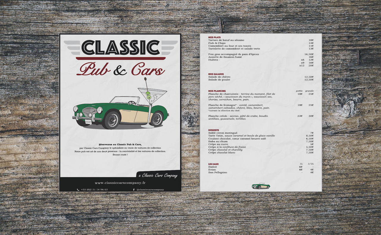 Création site internet Classic Cars Company