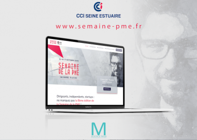 Réalisation site web pour la CCI seine-Estuaire – Semaine de la PME